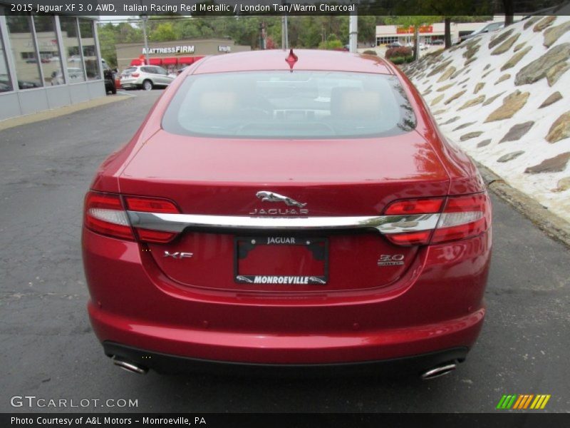 Italian Racing Red Metallic / London Tan/Warm Charcoal 2015 Jaguar XF 3.0 AWD