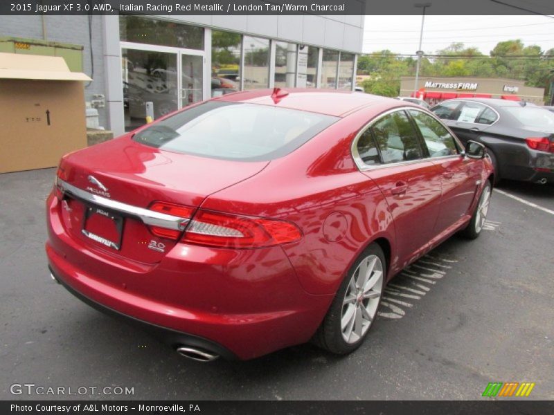 Italian Racing Red Metallic / London Tan/Warm Charcoal 2015 Jaguar XF 3.0 AWD