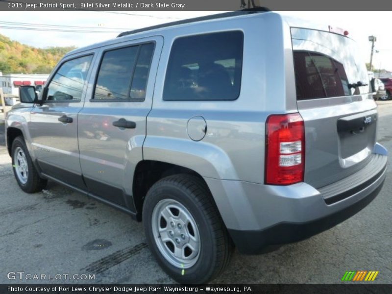 Billet Silver Metallic / Dark Slate Gray 2015 Jeep Patriot Sport