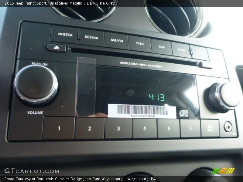 Billet Silver Metallic / Dark Slate Gray 2015 Jeep Patriot Sport
