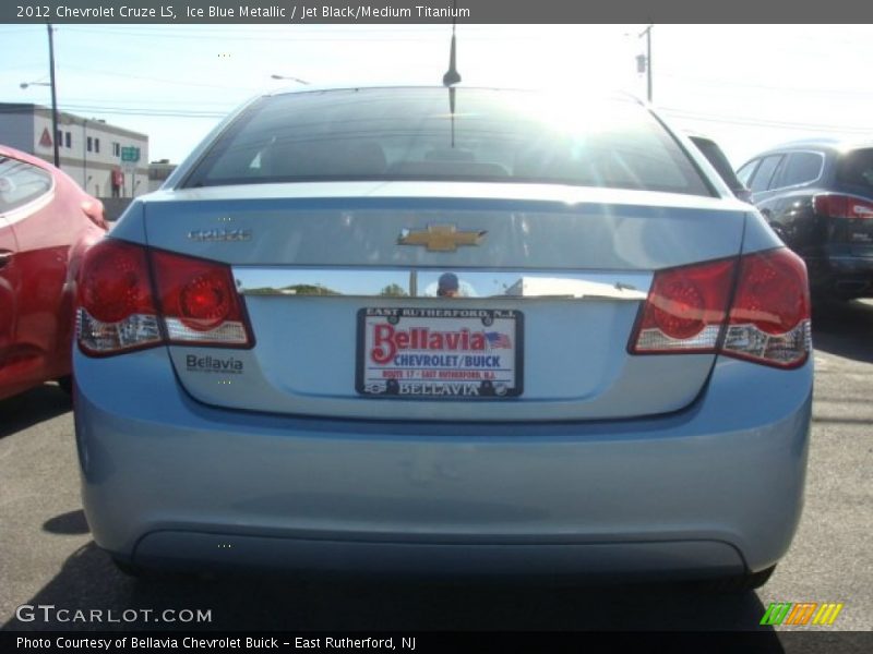 Ice Blue Metallic / Jet Black/Medium Titanium 2012 Chevrolet Cruze LS