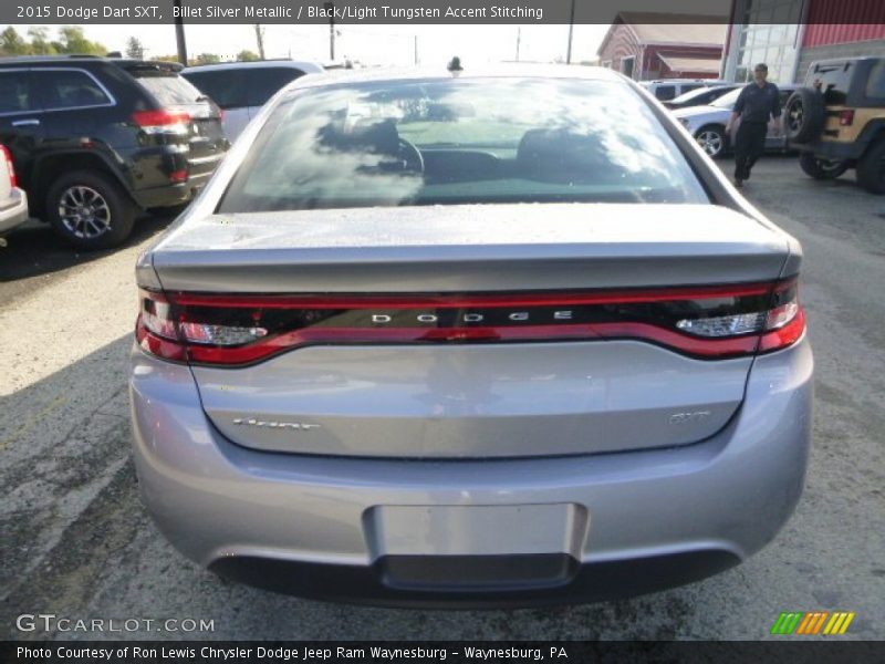 Billet Silver Metallic / Black/Light Tungsten Accent Stitching 2015 Dodge Dart SXT