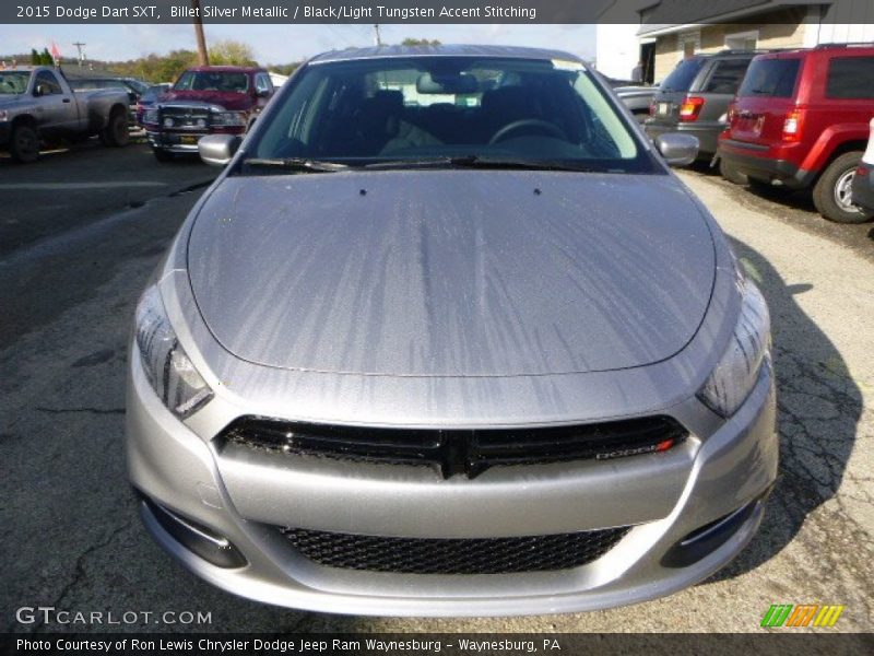 Billet Silver Metallic / Black/Light Tungsten Accent Stitching 2015 Dodge Dart SXT