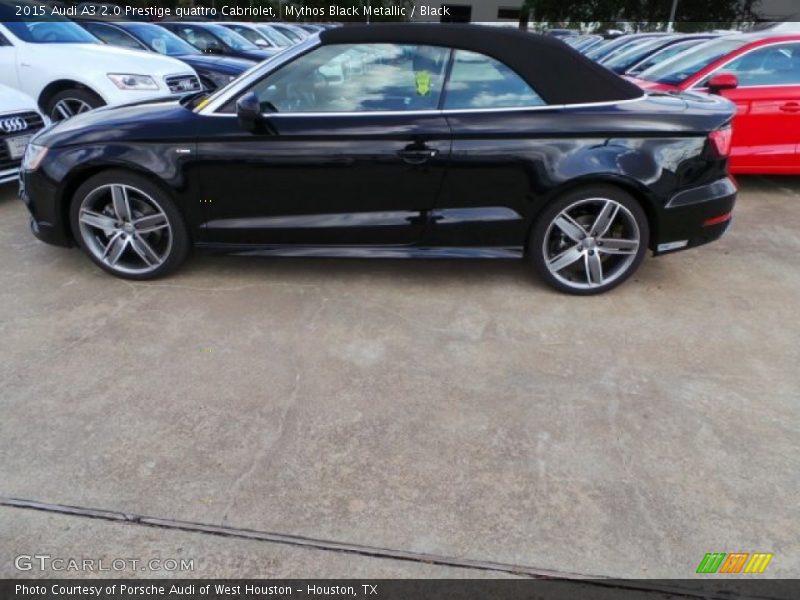 Mythos Black Metallic / Black 2015 Audi A3 2.0 Prestige quattro Cabriolet
