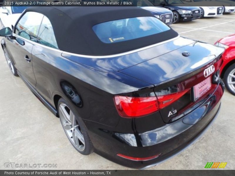 Mythos Black Metallic / Black 2015 Audi A3 2.0 Prestige quattro Cabriolet