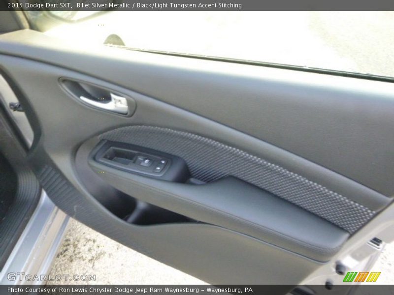 Billet Silver Metallic / Black/Light Tungsten Accent Stitching 2015 Dodge Dart SXT