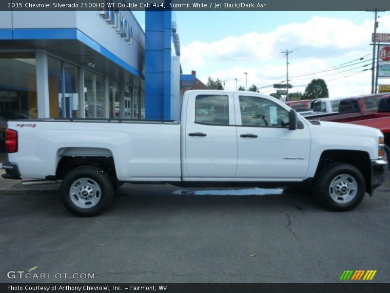 Summit White / Jet Black/Dark Ash 2015 Chevrolet Silverado 2500HD WT Double Cab 4x4