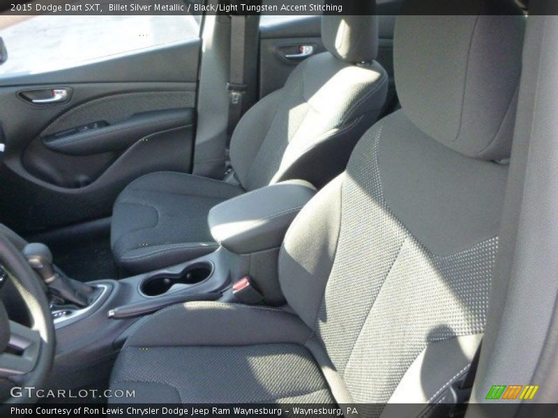 Billet Silver Metallic / Black/Light Tungsten Accent Stitching 2015 Dodge Dart SXT