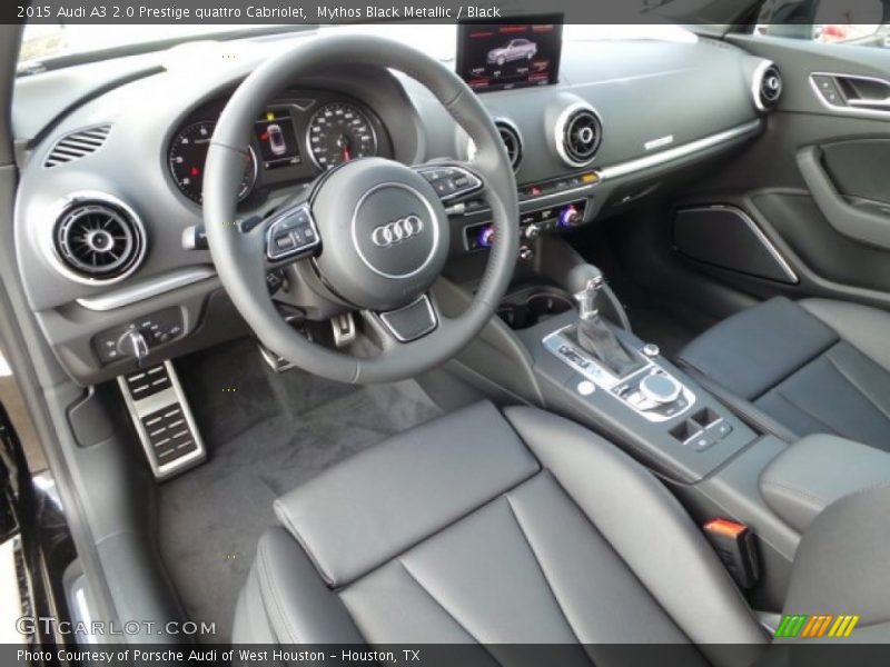  2015 A3 2.0 Prestige quattro Cabriolet Black Interior