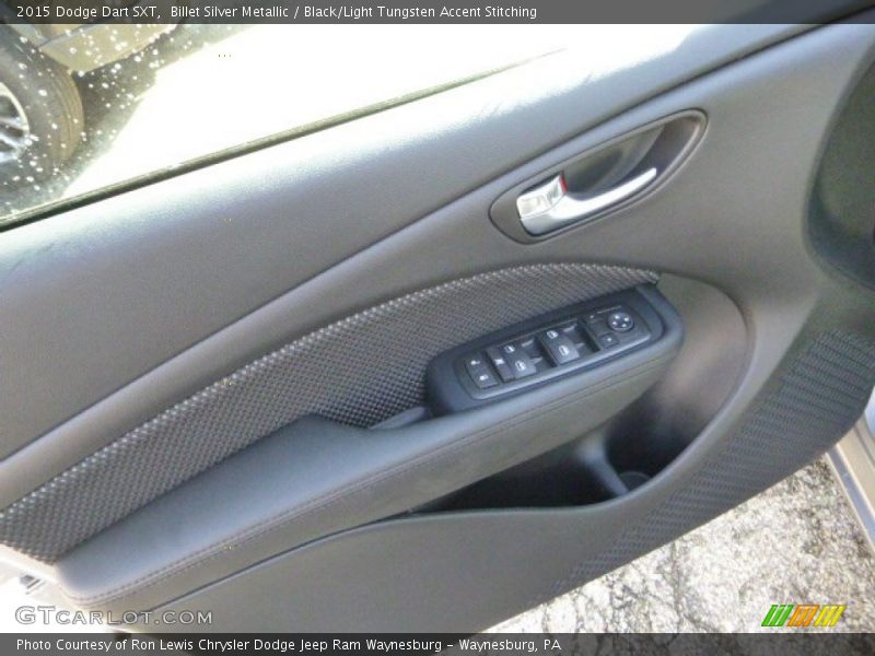 Billet Silver Metallic / Black/Light Tungsten Accent Stitching 2015 Dodge Dart SXT