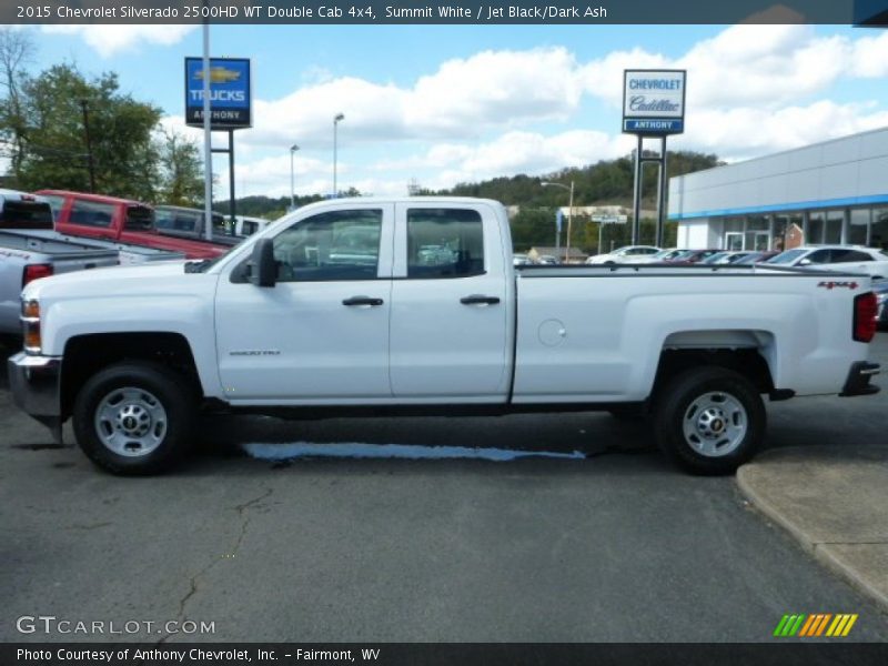 Summit White / Jet Black/Dark Ash 2015 Chevrolet Silverado 2500HD WT Double Cab 4x4