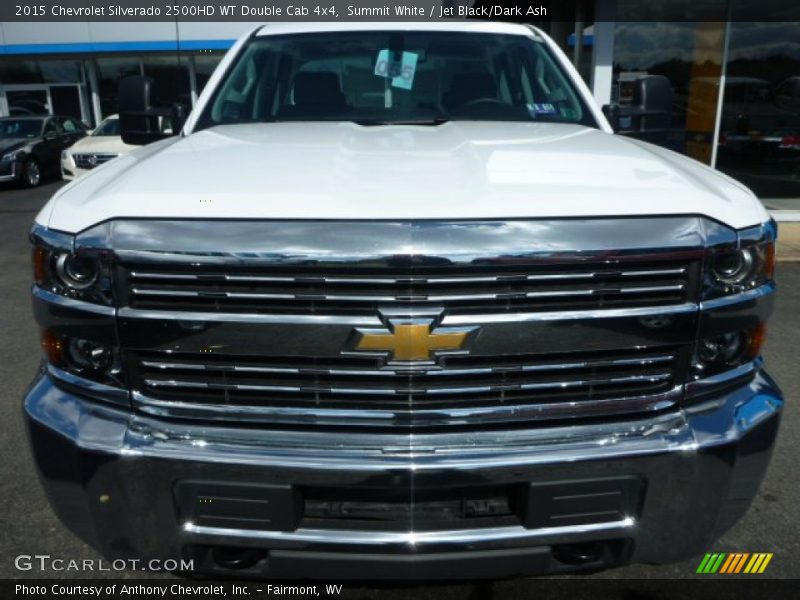 Summit White / Jet Black/Dark Ash 2015 Chevrolet Silverado 2500HD WT Double Cab 4x4