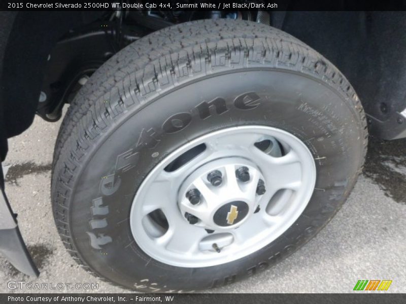 Summit White / Jet Black/Dark Ash 2015 Chevrolet Silverado 2500HD WT Double Cab 4x4