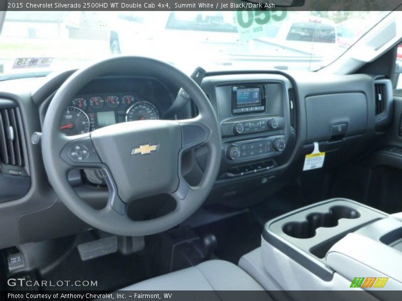 Summit White / Jet Black/Dark Ash 2015 Chevrolet Silverado 2500HD WT Double Cab 4x4