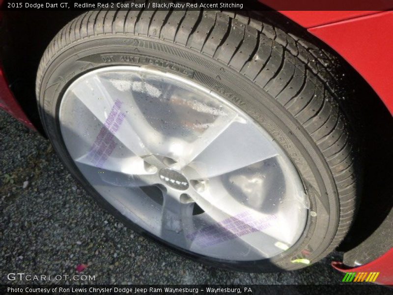 Redline Red 2 Coat Pearl / Black/Ruby Red Accent Stitching 2015 Dodge Dart GT