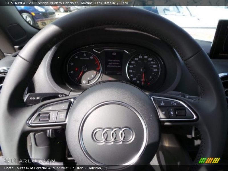 Mythos Black Metallic / Black 2015 Audi A3 2.0 Prestige quattro Cabriolet