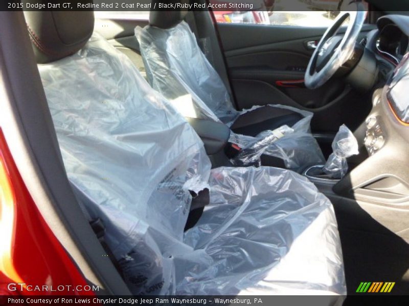 Redline Red 2 Coat Pearl / Black/Ruby Red Accent Stitching 2015 Dodge Dart GT
