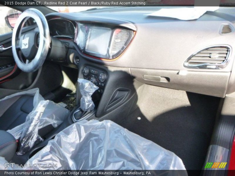 Redline Red 2 Coat Pearl / Black/Ruby Red Accent Stitching 2015 Dodge Dart GT