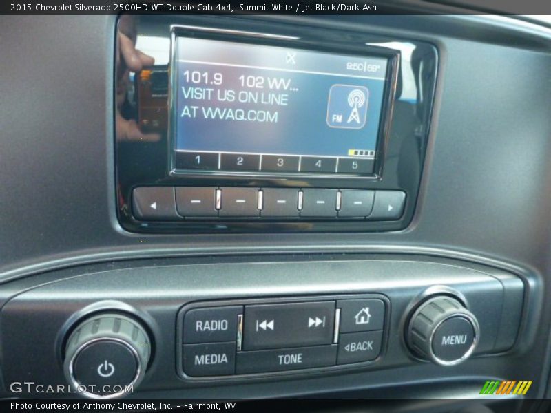 Summit White / Jet Black/Dark Ash 2015 Chevrolet Silverado 2500HD WT Double Cab 4x4