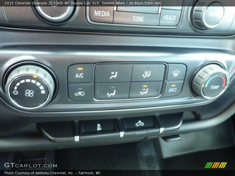 Summit White / Jet Black/Dark Ash 2015 Chevrolet Silverado 2500HD WT Double Cab 4x4