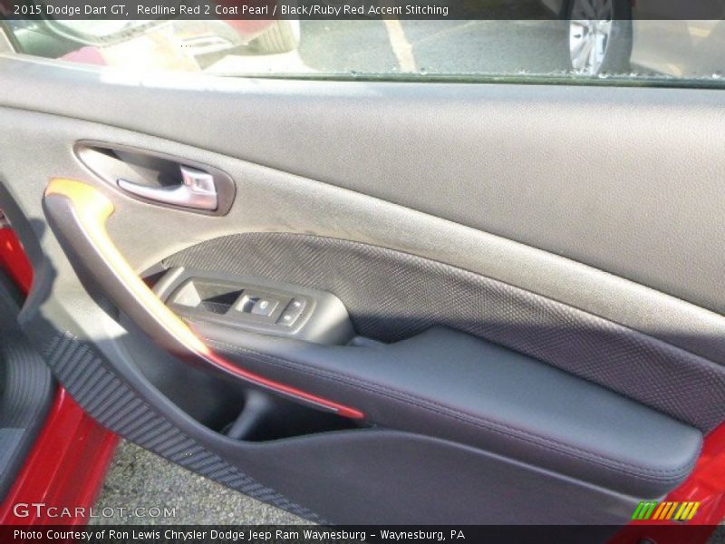 Redline Red 2 Coat Pearl / Black/Ruby Red Accent Stitching 2015 Dodge Dart GT