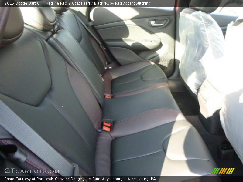 Redline Red 2 Coat Pearl / Black/Ruby Red Accent Stitching 2015 Dodge Dart GT