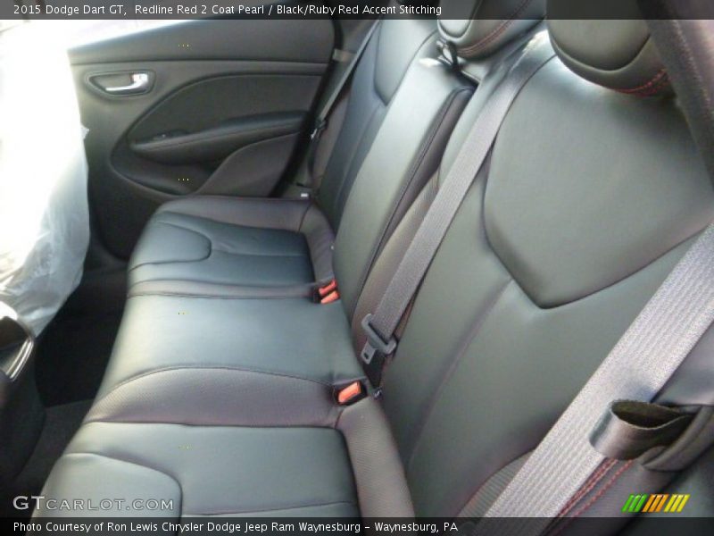 Redline Red 2 Coat Pearl / Black/Ruby Red Accent Stitching 2015 Dodge Dart GT