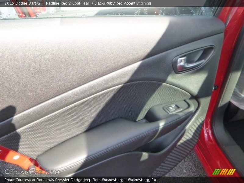 Redline Red 2 Coat Pearl / Black/Ruby Red Accent Stitching 2015 Dodge Dart GT