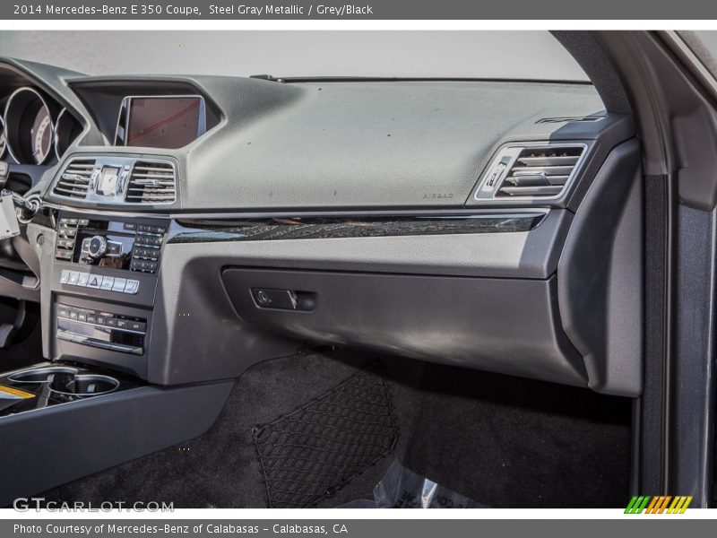 Steel Gray Metallic / Grey/Black 2014 Mercedes-Benz E 350 Coupe