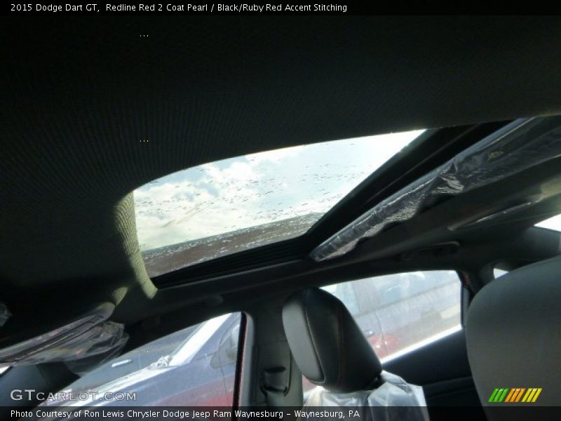 Redline Red 2 Coat Pearl / Black/Ruby Red Accent Stitching 2015 Dodge Dart GT