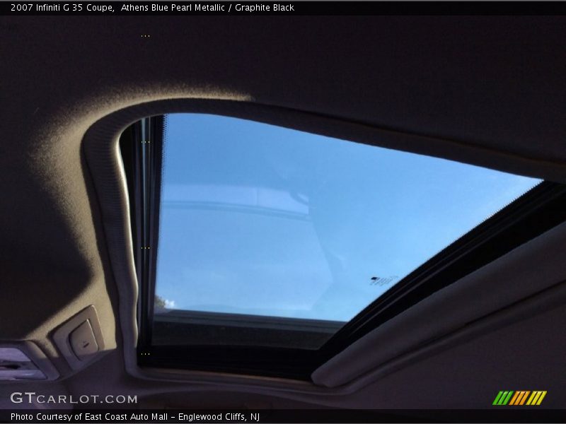 Athens Blue Pearl Metallic / Graphite Black 2007 Infiniti G 35 Coupe