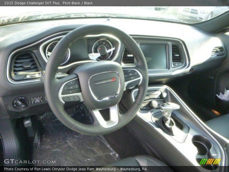 Black Interior - 2015 Challenger SXT Plus 