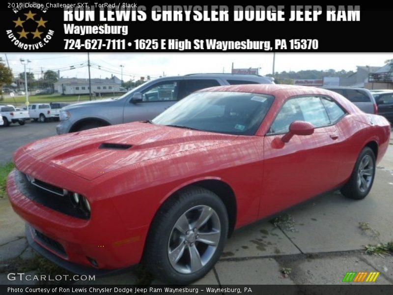 TorRed / Black 2015 Dodge Challenger SXT