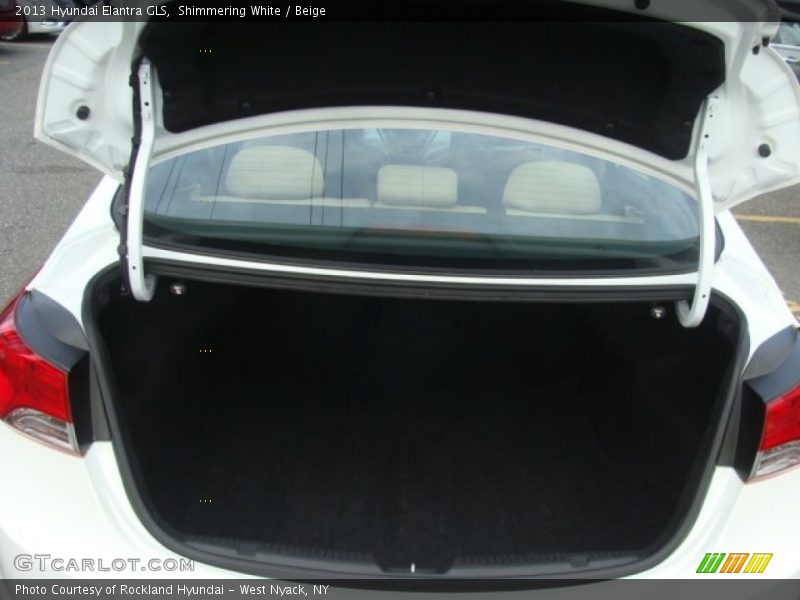 Shimmering White / Beige 2013 Hyundai Elantra GLS