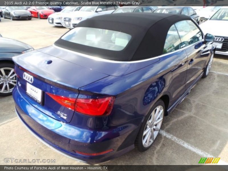 Scuba Blue Metallic / Titanium Gray 2015 Audi A3 2.0 Prestige quattro Cabriolet