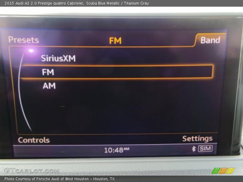 Scuba Blue Metallic / Titanium Gray 2015 Audi A3 2.0 Prestige quattro Cabriolet