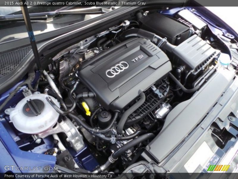 Scuba Blue Metallic / Titanium Gray 2015 Audi A3 2.0 Prestige quattro Cabriolet