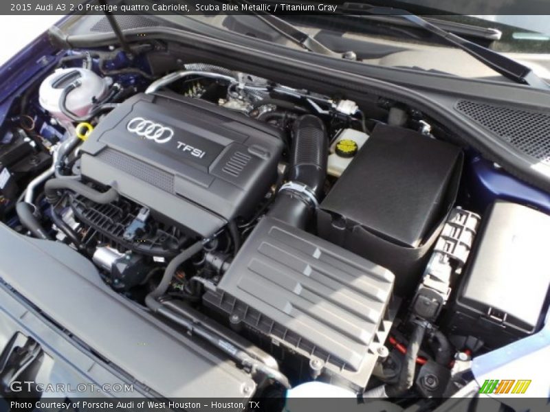 Scuba Blue Metallic / Titanium Gray 2015 Audi A3 2.0 Prestige quattro Cabriolet