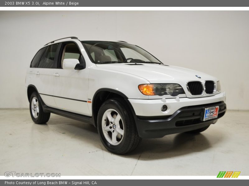 Alpine White / Beige 2003 BMW X5 3.0i