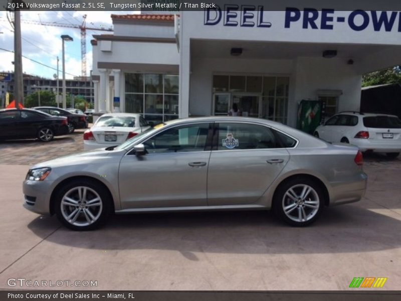 Tungsten Silver Metallic / Titan Black 2014 Volkswagen Passat 2.5L SE