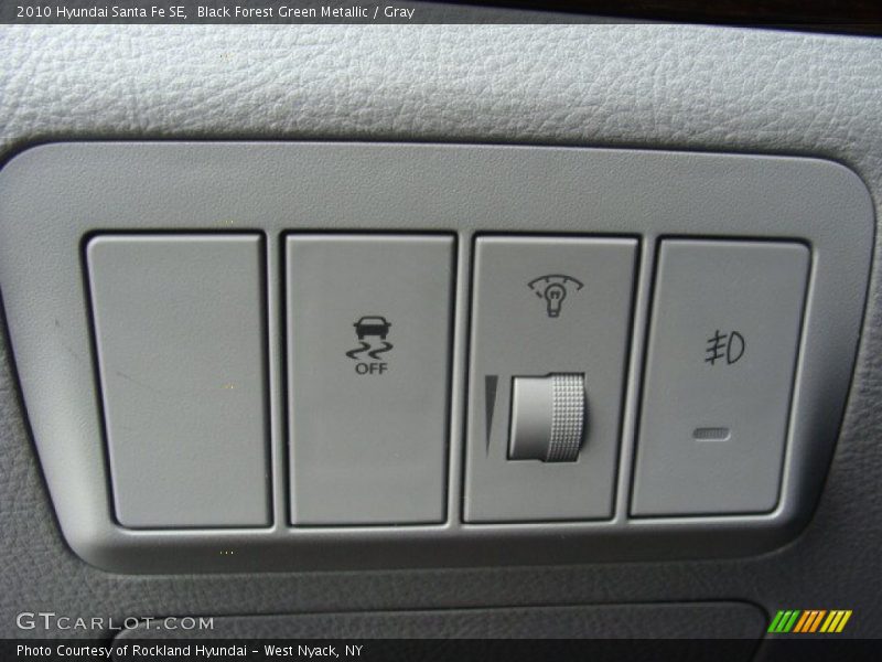 Black Forest Green Metallic / Gray 2010 Hyundai Santa Fe SE