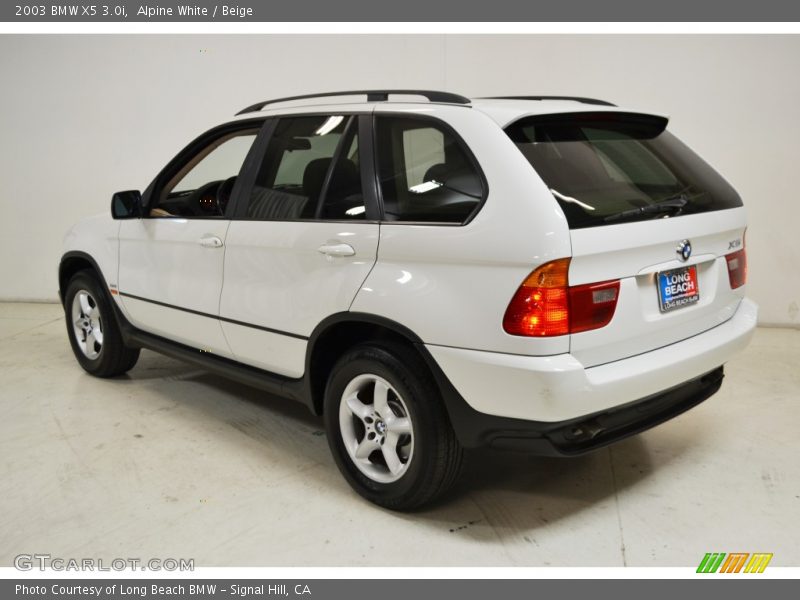 Alpine White / Beige 2003 BMW X5 3.0i