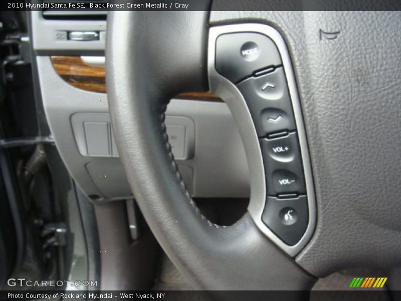 Black Forest Green Metallic / Gray 2010 Hyundai Santa Fe SE