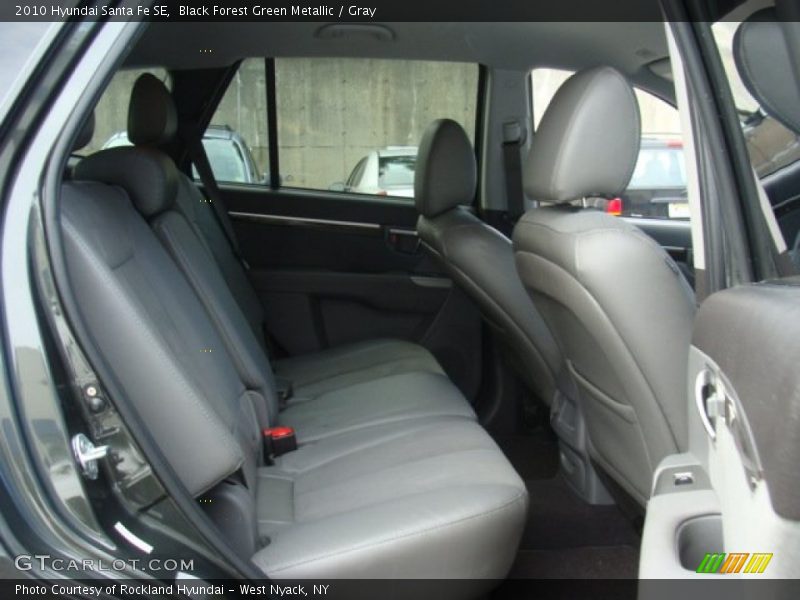 Black Forest Green Metallic / Gray 2010 Hyundai Santa Fe SE