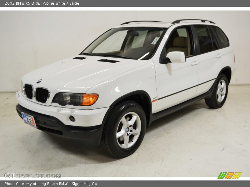 Alpine White / Beige 2003 BMW X5 3.0i