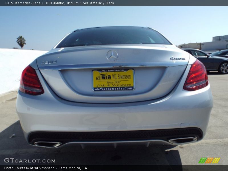 Iridium Silver Metallic / Black 2015 Mercedes-Benz C 300 4Matic