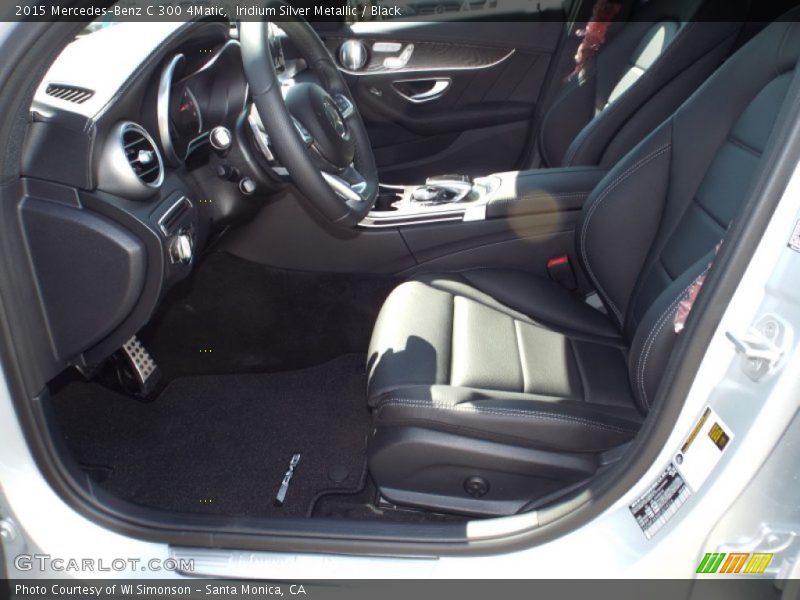 Iridium Silver Metallic / Black 2015 Mercedes-Benz C 300 4Matic