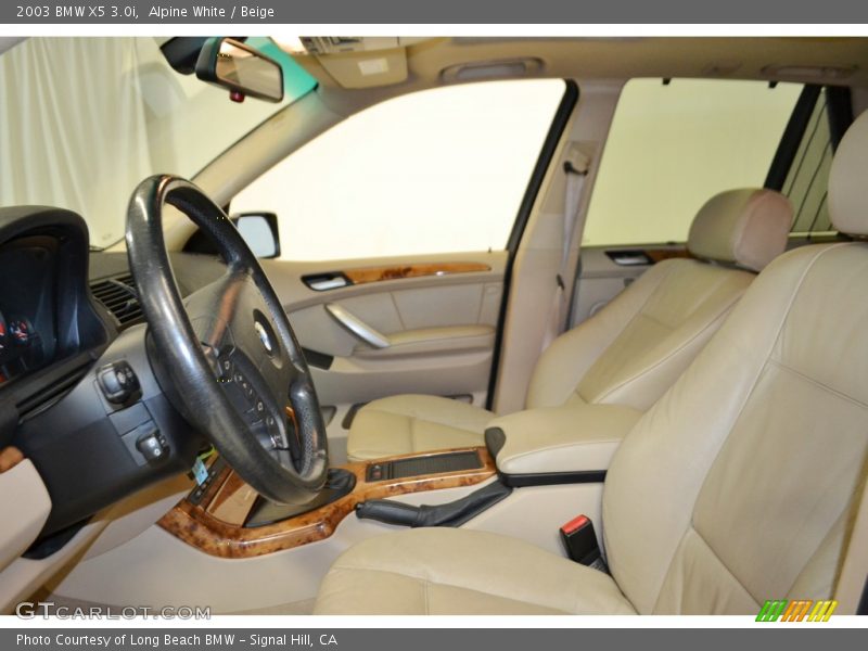 Alpine White / Beige 2003 BMW X5 3.0i