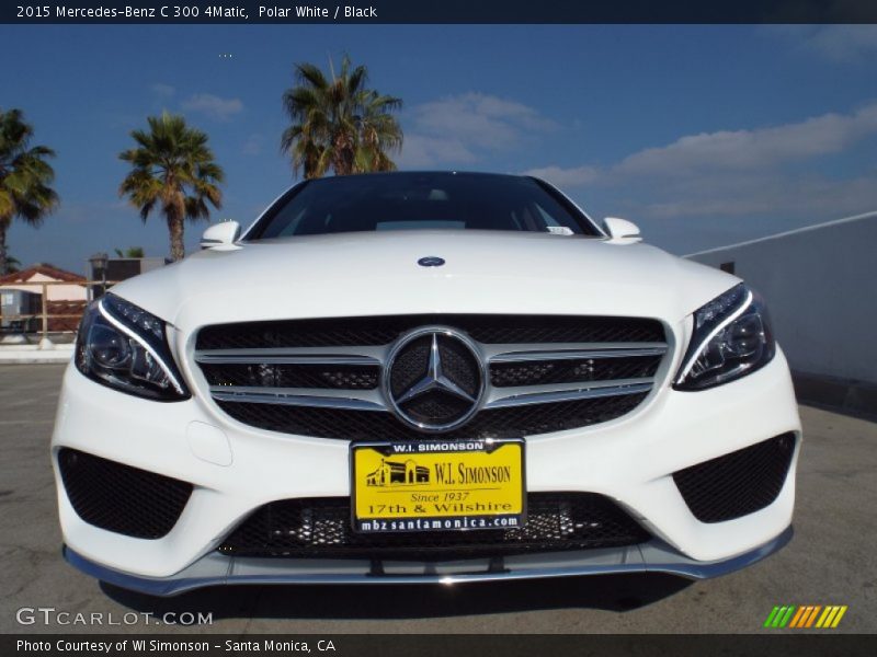 Polar White / Black 2015 Mercedes-Benz C 300 4Matic
