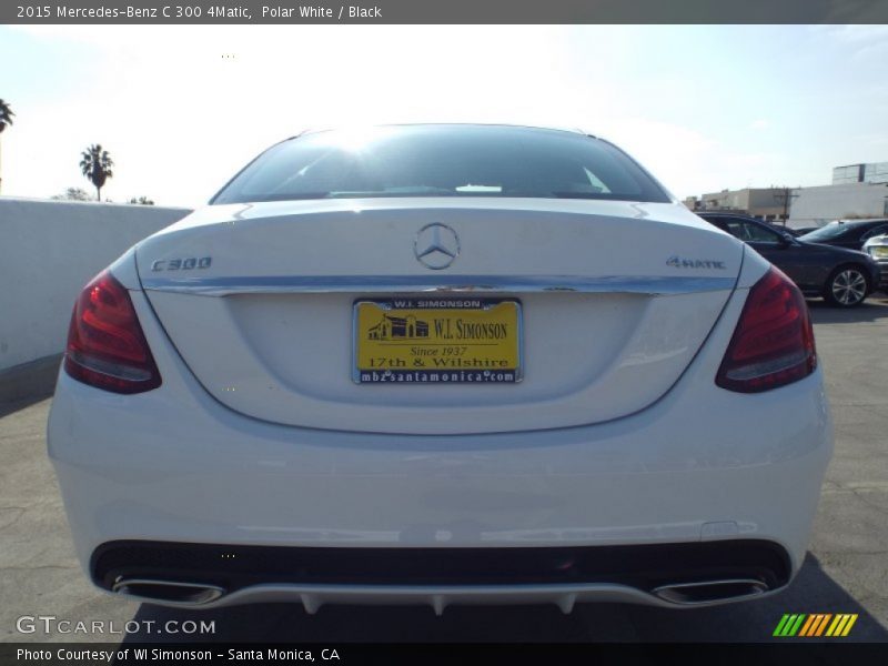 Polar White / Black 2015 Mercedes-Benz C 300 4Matic